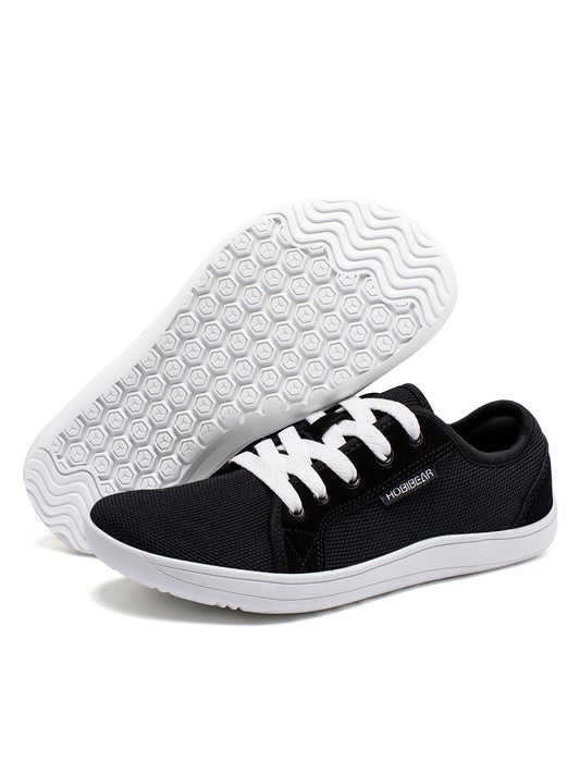 Men's barefoot-style casual sneakers by Agate featuring lightweight, flexible design and neutral color for comfortable everyday wear.
