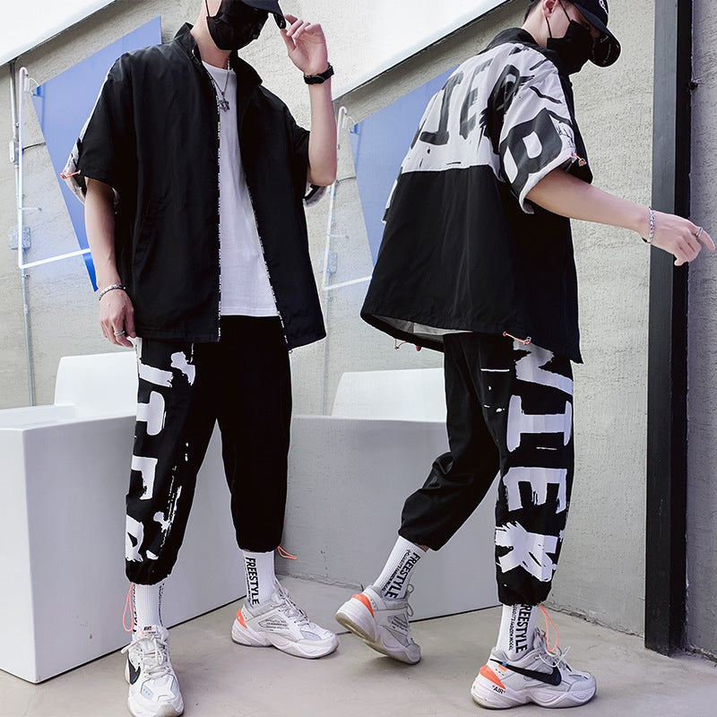 Men's Agate sportswear suit, athletic tracksuit with jacket and pants, designed for active sports and workouts.