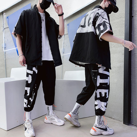 Men's Agate sportswear suit with a lightweight, breathable athletic jacket and matching workout pants, suitable for active wear.