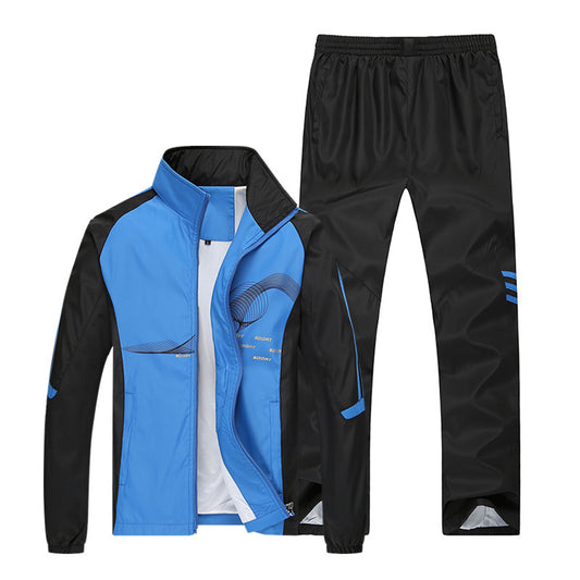 Men's Agate sportswear running outfit, including a moisture-wicking shirt and athletic shorts, designed for active sports and running.