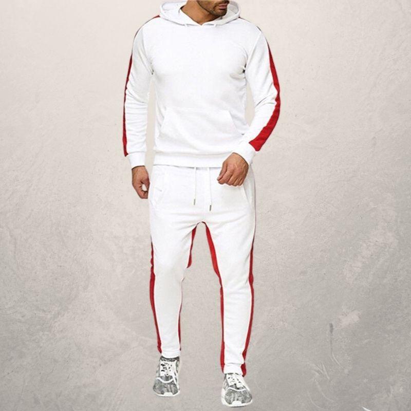 Men's Agate sportswear suit with athletic top and matching pants, designed for active workouts and casual wear.