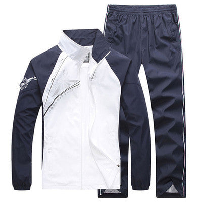 Men's Agate sportswear suit featuring a casual jacket, ideal for students and active lifestyles.