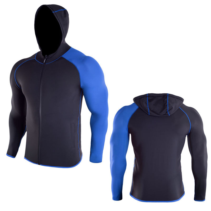 Men's Agate fertilization jacket, sportswear with a sleek design, suitable for athletic activities and outdoor sports.