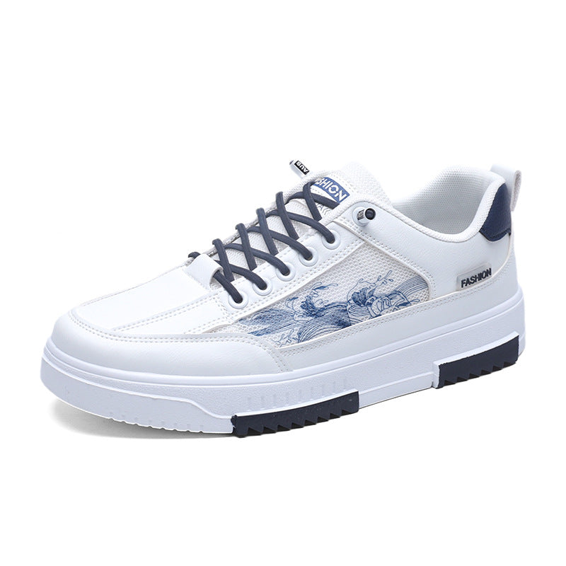 Agate mesh breathable sneakers with lightweight, wear-resistant design, showcasing their thin, comfortable athletic shoe construction.