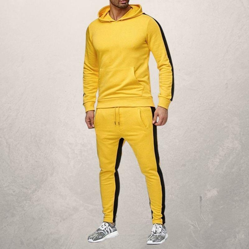 Men's Agate sportswear suit featuring a comfortable athletic jacket and matching pants, ideal for active wear and workouts.