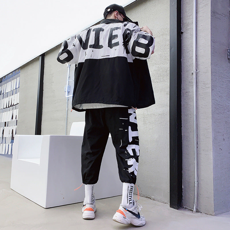 Men's Agate sportswear suit featuring a breathable athletic jacket and matching pants for activewear.