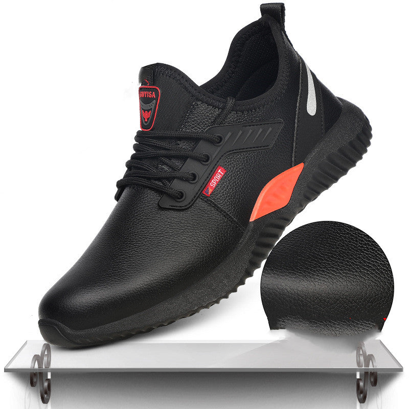 Men's Agate anti-safety shoes with reinforced toe caps and slip-resistant soles, designed for industrial safety and durability.