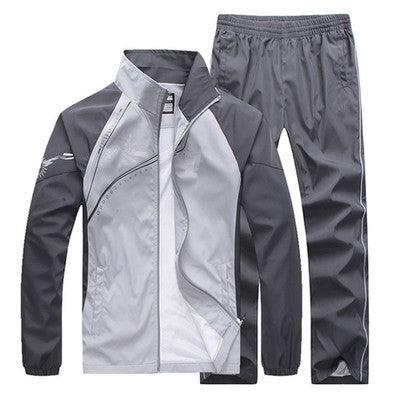 Men's Agate sportswear jacket for students, casual couple sportswear suit, stylish and comfortable athletic activewear.