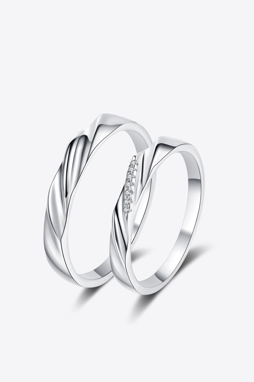 Minimalist 925 sterling silver ring with rhodium plating, featuring a sleek, simple design perfect for everyday wear