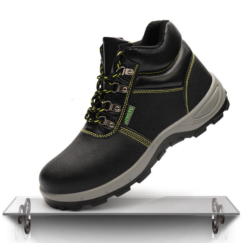 Men's Agate safety shoes with reinforced toe caps and slip-resistant soles, designed for safety and durability.