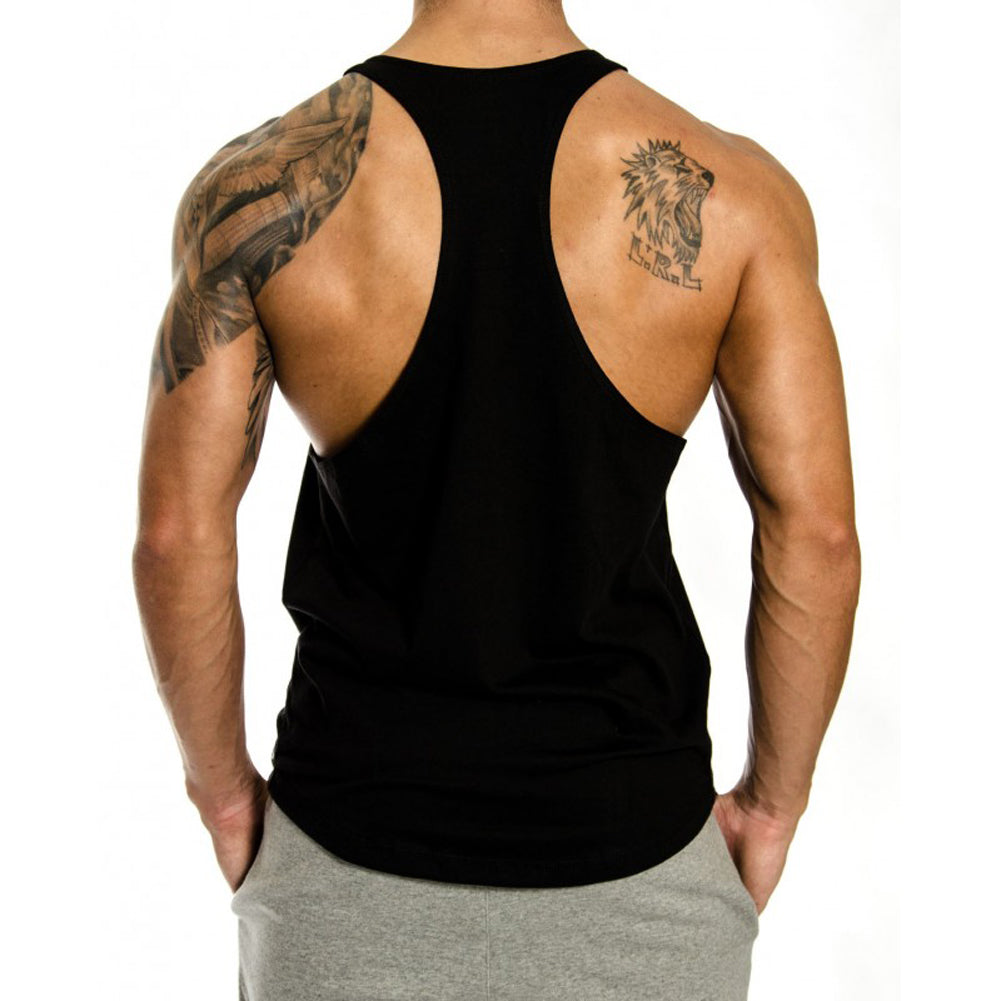 Men's Agate sportswear printed vest featuring vibrant athletic design, lightweight fabric, and comfortable fit for active wear.