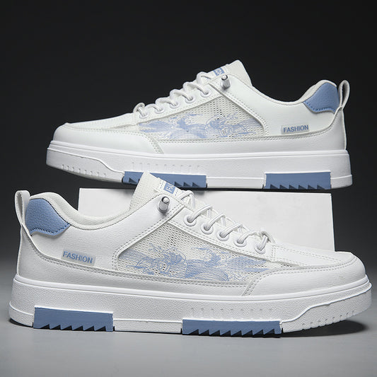 Agate mesh breathable sneakers with wear-resistant, lightweight design, featuring thin, comfortable construction for active wear.