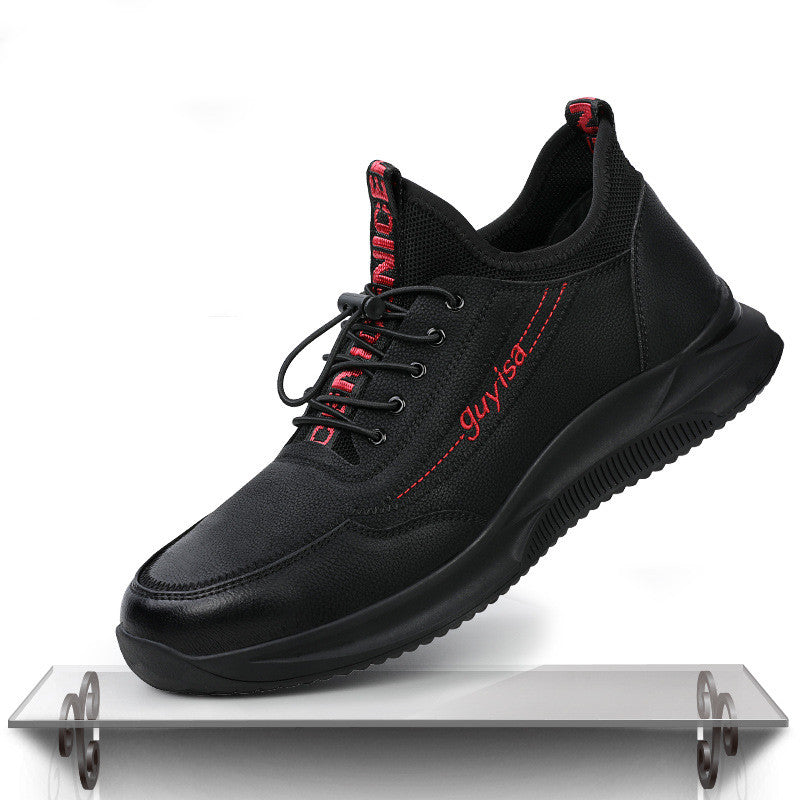 Men's Agate safety shoes with anti-slip soles and durable design, suitable for industrial or construction work environments.
