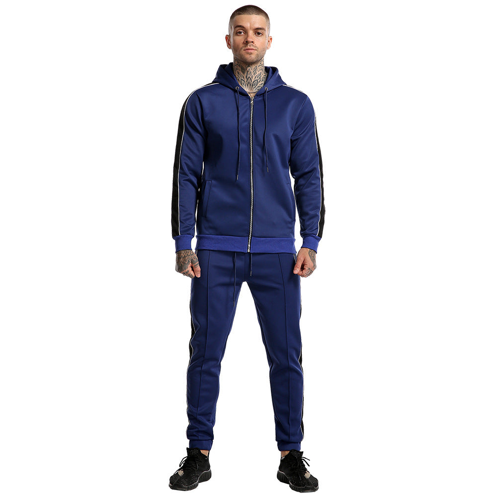 Men's Agate sportswear, casual autumn men's sportswear outfit, featuring comfortable fabric and sporty style.