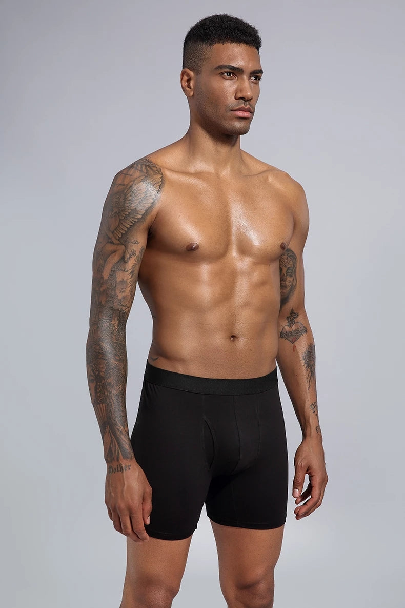 Men's cotton boxers from Agate, comfortable men's underwear with a relaxed fit and classic design.