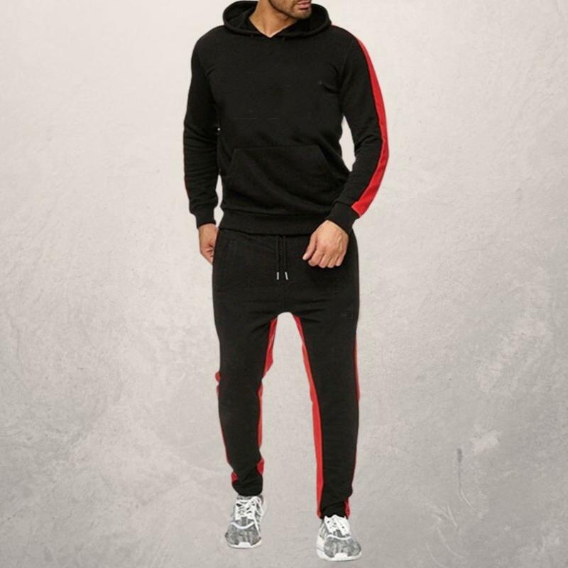 Men's Agate sportswear suit featuring a lightweight athletic jacket and matching pants for active workouts and casual wear.