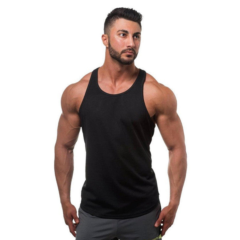 Men's slim-fit Agate sportswear top in breathable fabric, designed for active wear and athletic performance.
