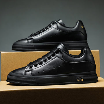 Men's Agate sneakers with built-in height increase, casual leisure style, showing the sneakers' design and elevated sole.