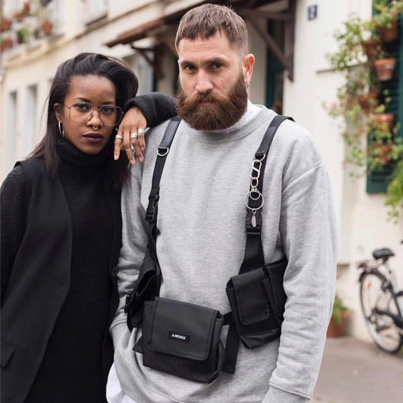 Army green Agate tactical shoulder bag for men, featuring multiple compartments and durable fabric for outdoor use.