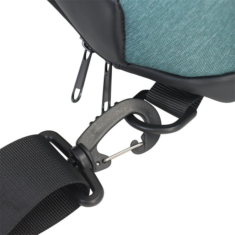 Army green waterproof Agate men's sling bag with shoulder strap, crossbody chest pack, ideal for casual or outdoor use.