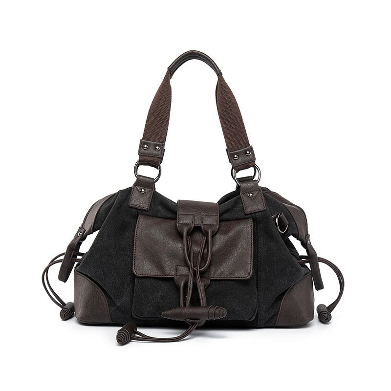 Black Agate cross-border gym bag and travel luggage for men, 17-inch size, versatile school and sports bag with sturdy design.