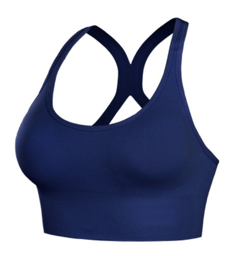 Black Agate women’s sport bra and seamless yoga tank vest, athletic workout underwear and tank top for active fitness.