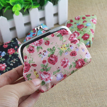 Korean small rose cloth lady children zero purse