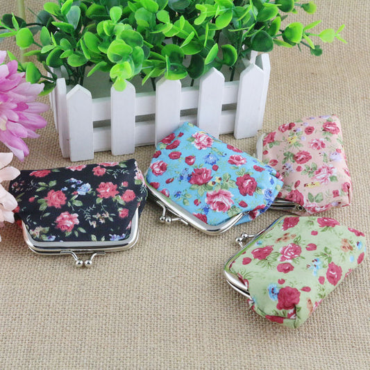 Korean small rose cloth lady children zero purse