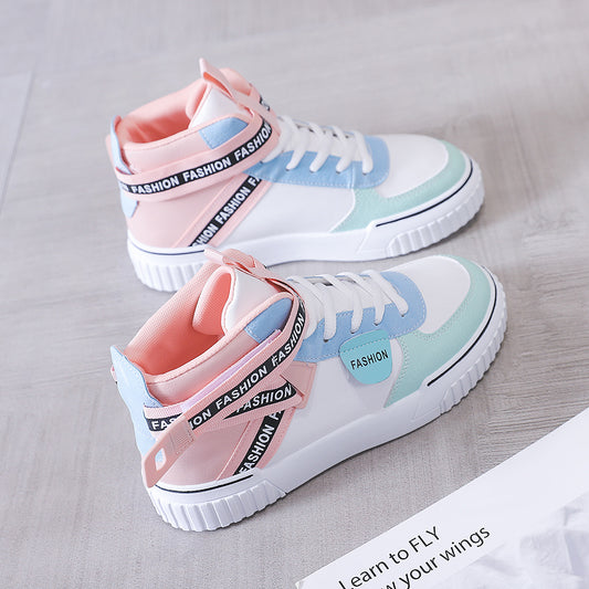 Black Agate Sport All-match Student Whiteboard Shoes, casual athletic shoes with a sleek design and comfortable fit.