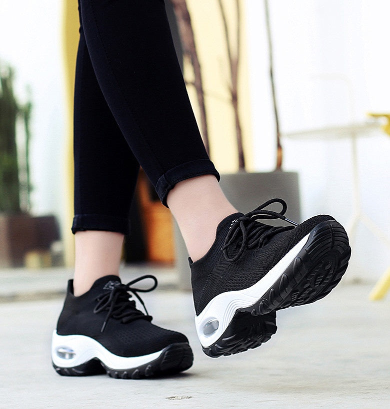 Black Agate sneakers sport shoes for women, featuring a comfortable casual design suitable for everyday wear and Grandma shoes style.