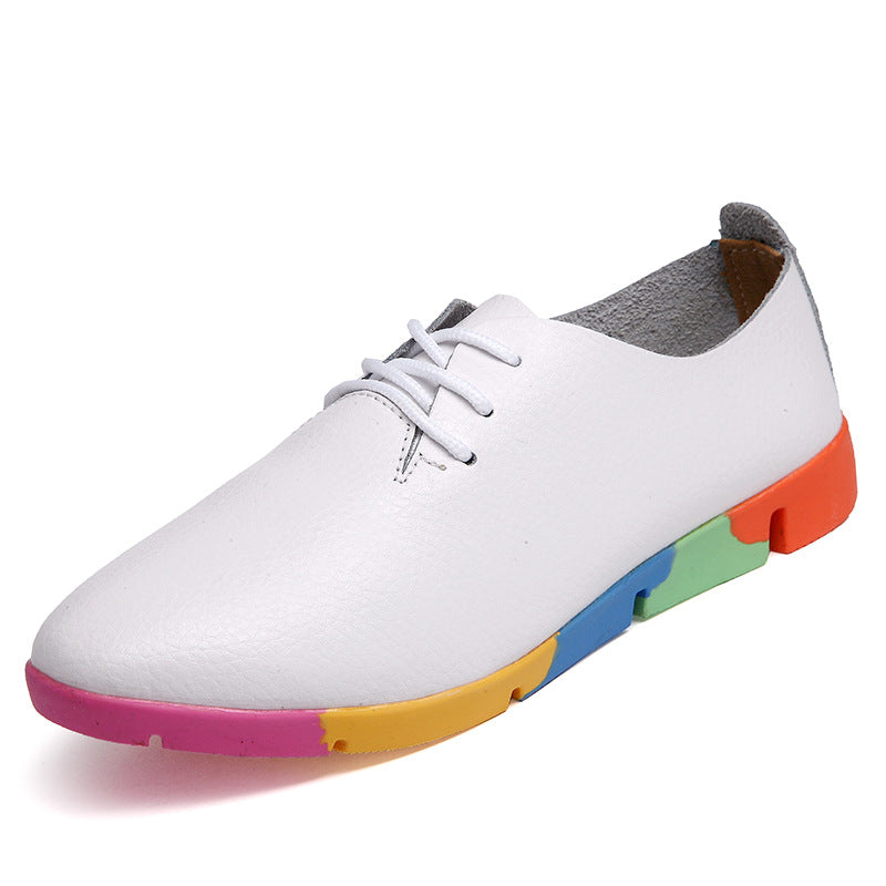 White women’s nurse shoes by Agate, casual slip-on shoes with a comfortable design for healthcare professionals.