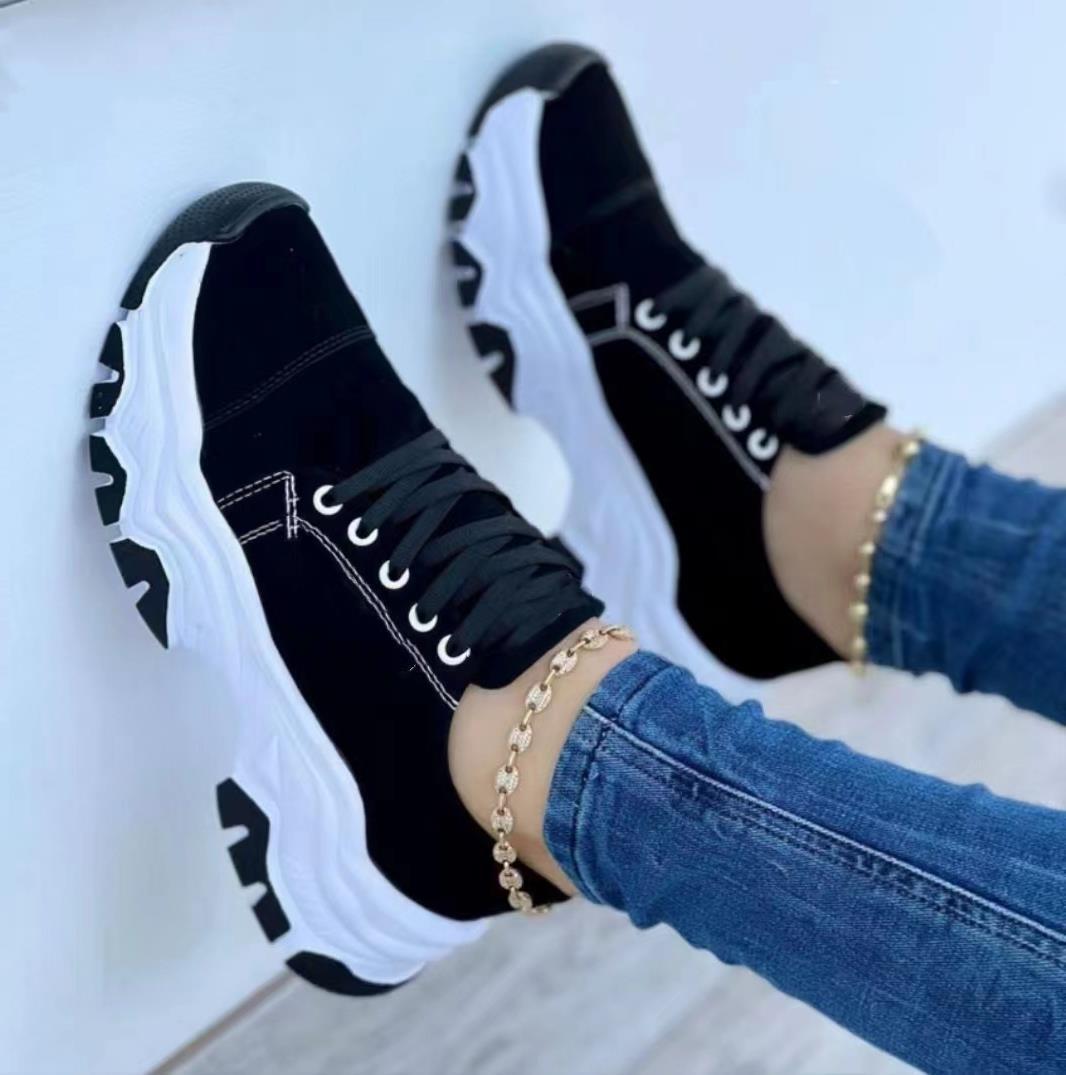 Black Agate women's outdoor walking sneakers with casual design, size 36, suitable for outdoor and everyday wear.
