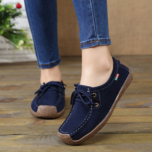 Black velvet Agate mom casual flat shoes designed for pregnant women, comfortable and stylish footwear for everyday wear.