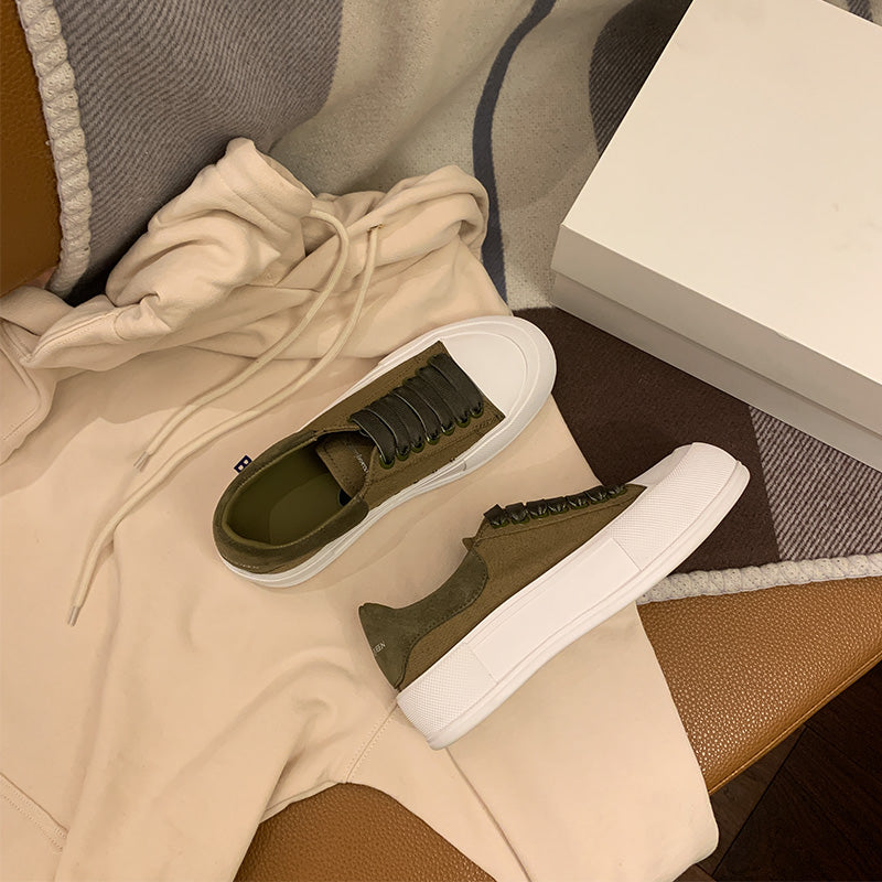 Agate women's casual canvas shoes in white and gray, versatile all-match design, comfortable for everyday wear.