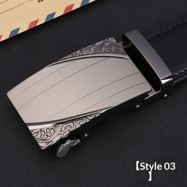Mens Stylish Versatile And Trendy Business Leather Belt Alvionz