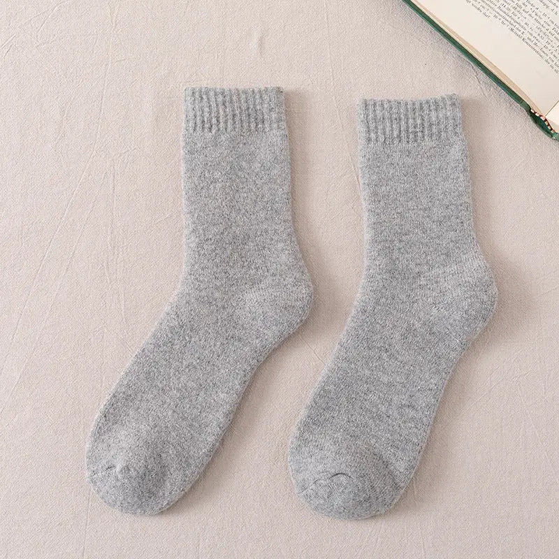 Winter Warm Wool Socks Men Thickened Fleece Lined Alvionz
