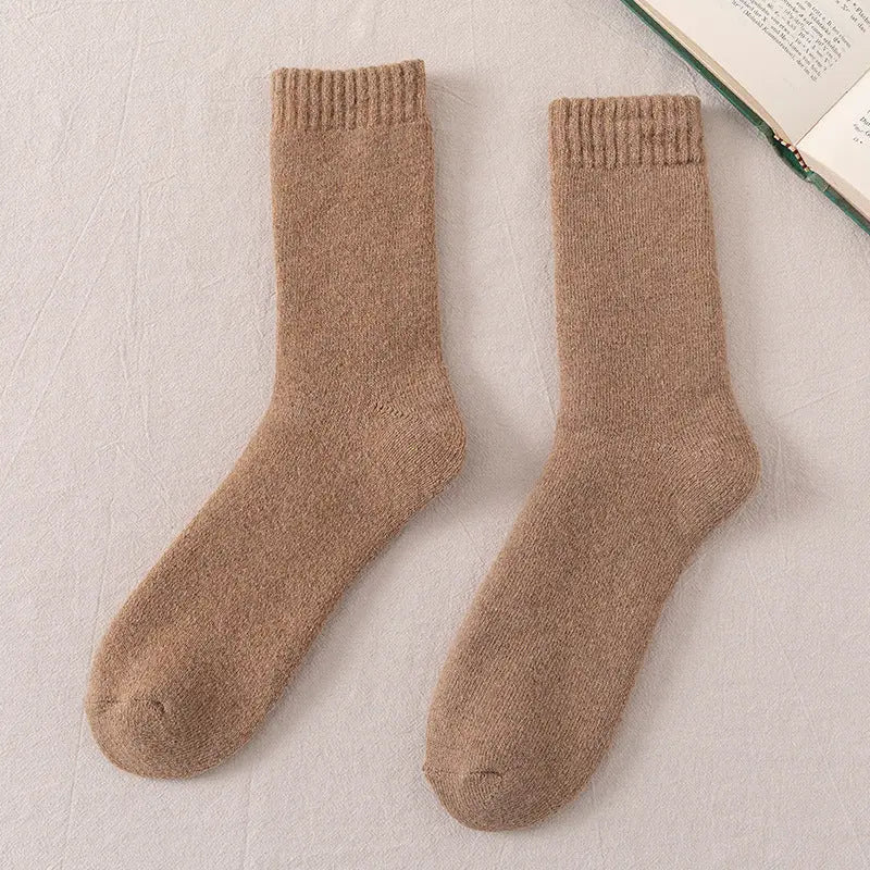 Winter Warm Wool Socks Men Thickened Fleece Lined Alvionz