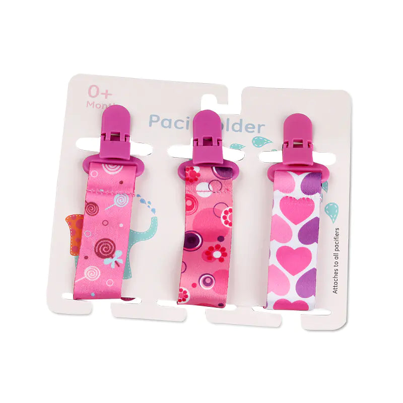 Cartoon Pattern Baby Pacifier Teether Pack of Three Alvionz.de