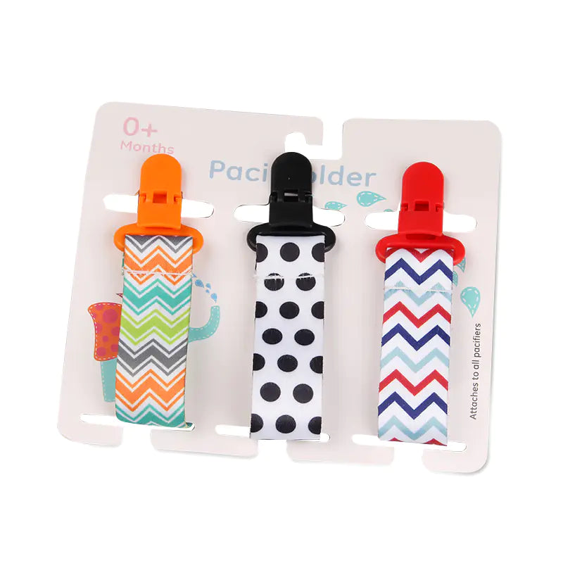 Cartoon Pattern Baby Pacifier Teether Pack of Three Alvionz.de