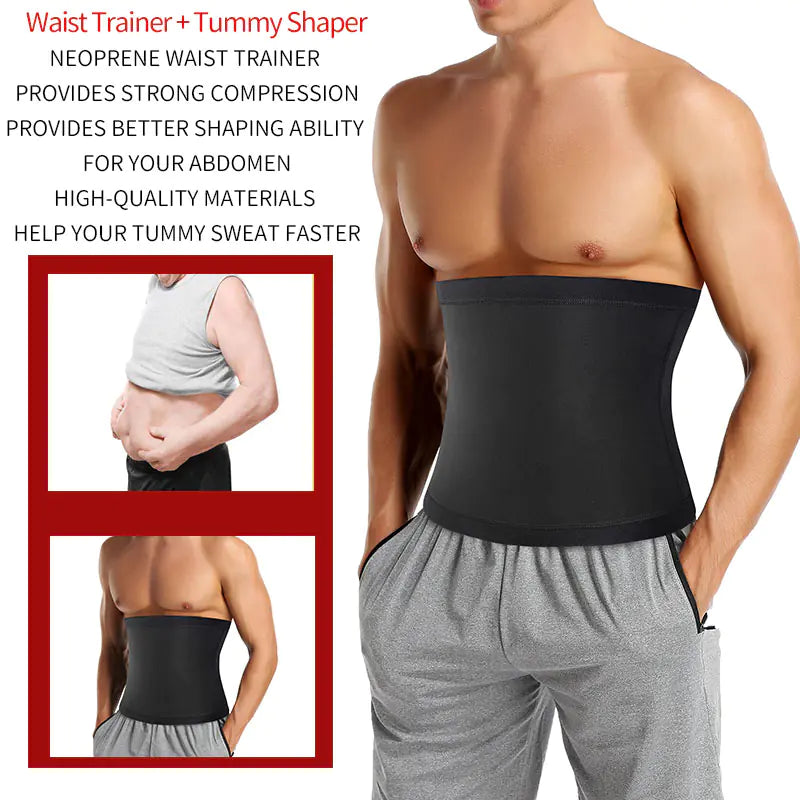 Men's Sauna Body Shaper Waist Trainer Slimming Belt Alvionz.de
