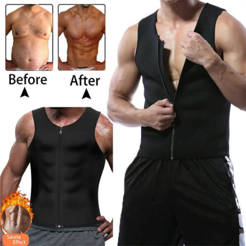 Men's Neoprene Waist Trainer Vest for Weight Loss Alvionz.de