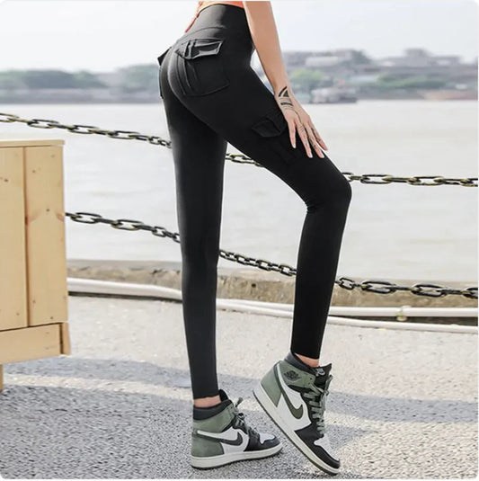 High Waist Pocketed Scrunch Leggings for Workout & Yoga Alvionz.de