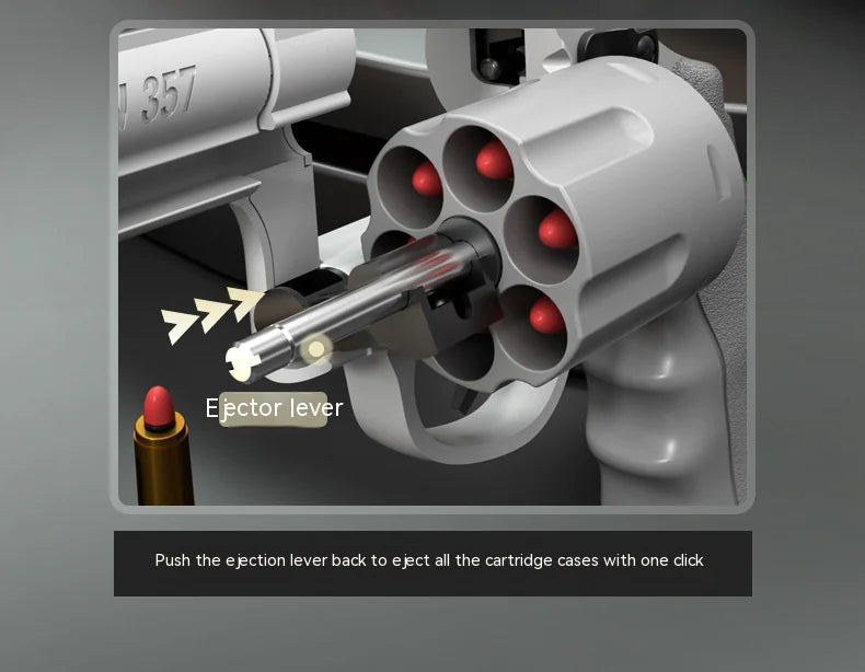 Children's left-wheel soft bullet toy pistol in black and green by Alvionz.de, designed for safe fun and active play.