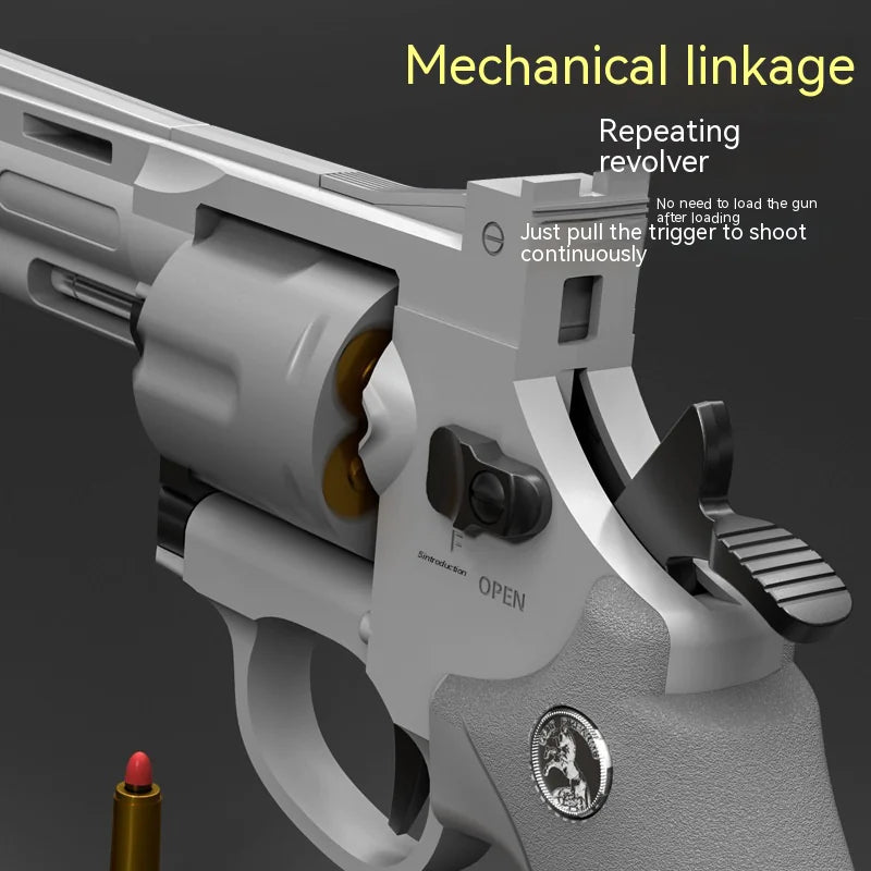 Children's left-wheel soft bullet toy pistol in black and green by Alvionz.de, featuring a durable plastic shell and playful design.