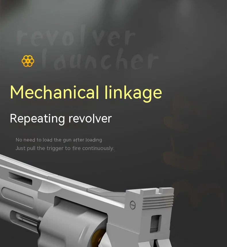 Children's left-wheel soft bullet toy pistol in black and green by Alvionz.de, featuring a realistic toy gun design.