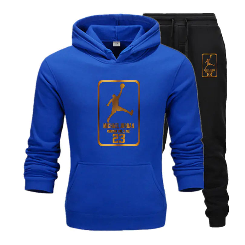 New Autumn Winter Men's Casual Hooded Sweatshirt Set Alvionz.de