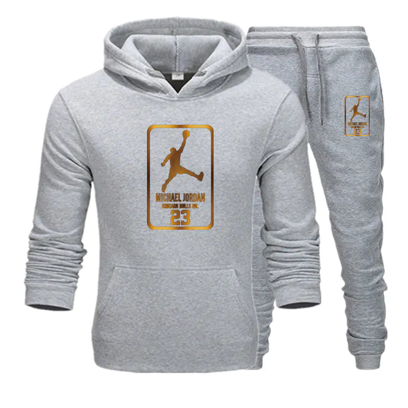 New Autumn Winter Men's Casual Hooded Sweatshirt Set Alvionz.de
