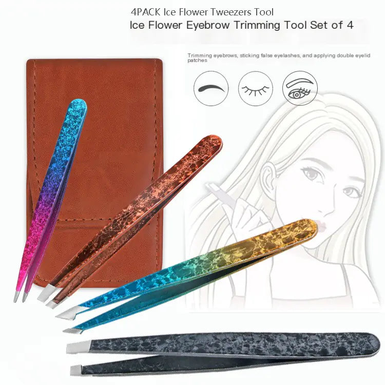 Double-Sided Stainless Steel Tweezers Beauty Set Alvionz.de