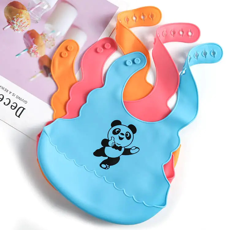 Food Grade Silicone Baby Bib with Saliva Pocket Alvionz.de