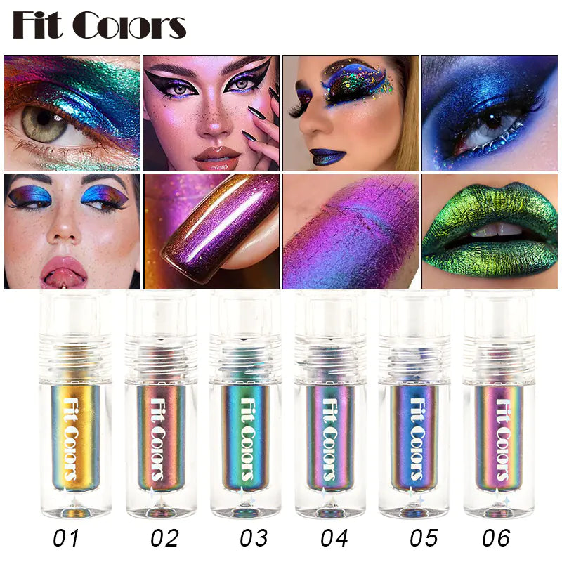 Aurora Long Lasting Multi Chrome Eyeshadow Pigments Alvionz.de